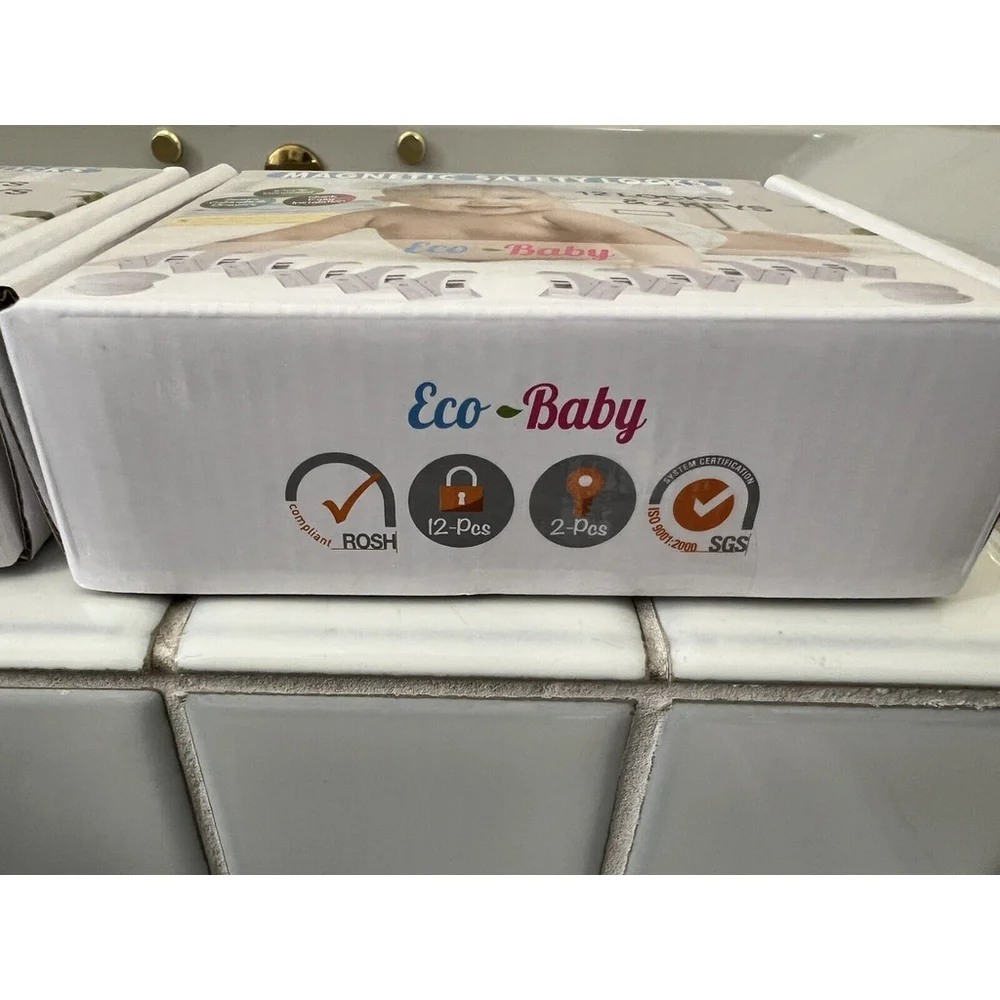 NIB Eco-Baby MAGNETIC SAFETY LOCKS 12 locks & keys